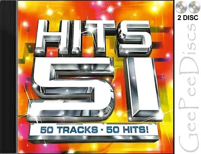£2.99 • Buy 2 Discs CD : HITS 51 > 50 Tracks : 50 Hits  (Ref:GPB)